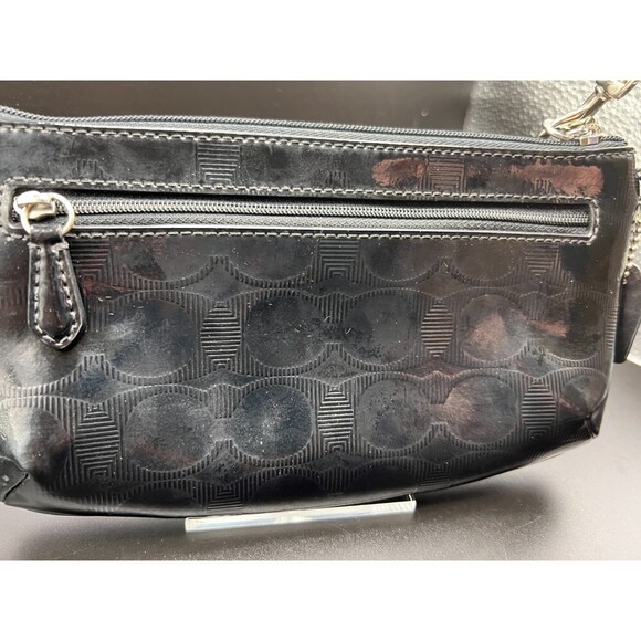 COACH Patent Leather Embossed Large Wristlet - Picture 2 of 7